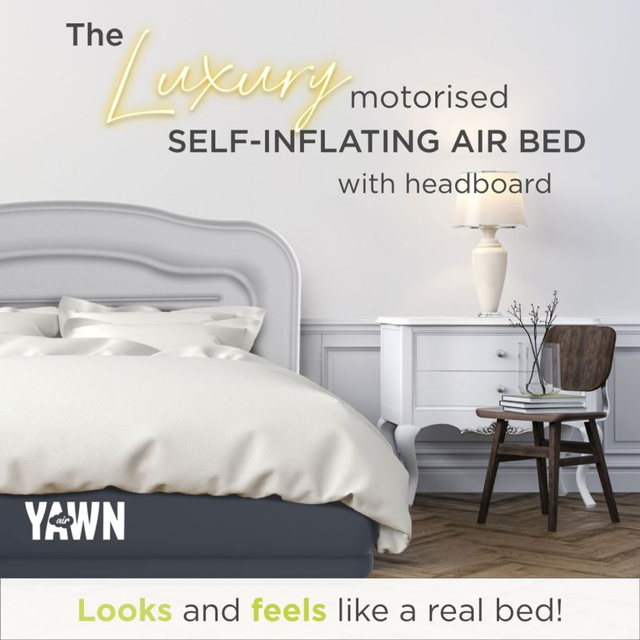 YAWN Air Bed DELUXE with Custom Fitted Sheet (King)