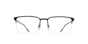 Glasses Direct ™ -Hector Rectangle Matte Navy Glasses for Men | Glasses Direct