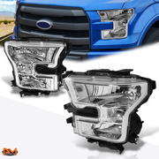 Chrome Housing OE Style Headlights <br> 15-17 Ford F-150