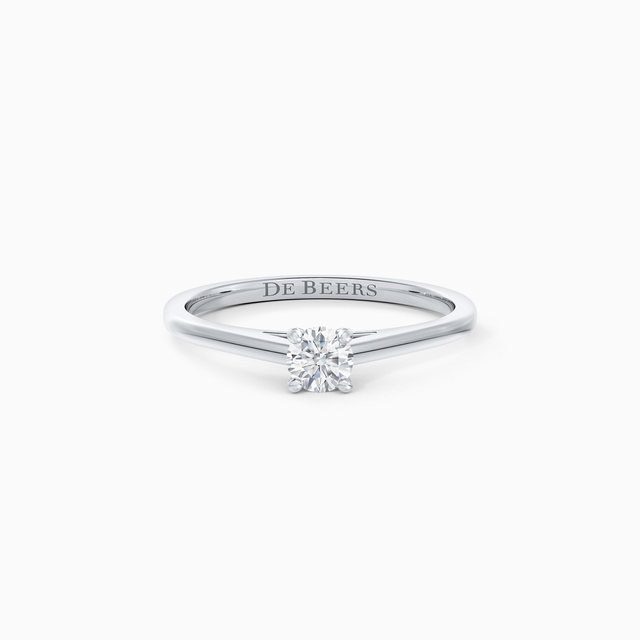 DB Classic Round Brilliant Diamond Ring in Platinum