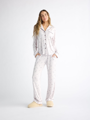 Women's Bamboo Stretch-Knit Long Sleeve Pajama Set