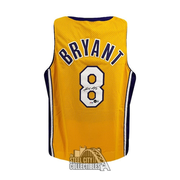 Kobe Bryant Autograph Los Angeles Nike Swingman Gold Basketball Jersey - BAS LOA
