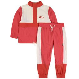 Kuling x Maja Colorblock Tracksuit Candy Pink/Bright Red