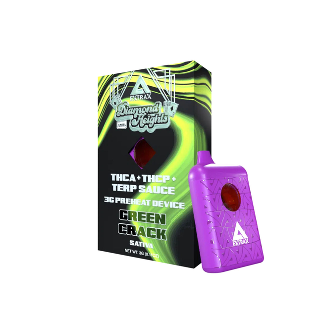Extrax THCa Terp Sauce 3G Disposable Diamond Heights - Green Crack – Direct Delta 8 Shop