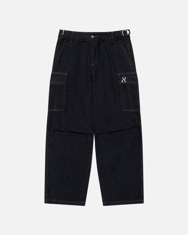 SSS REALISM ALLOY CARGO PANTS RAW DENIM
