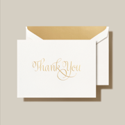 Calligraphic Thank You Note