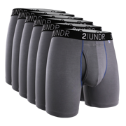 Swing Shift 6" Boxer Brief - Basic Grey 6 Pack
