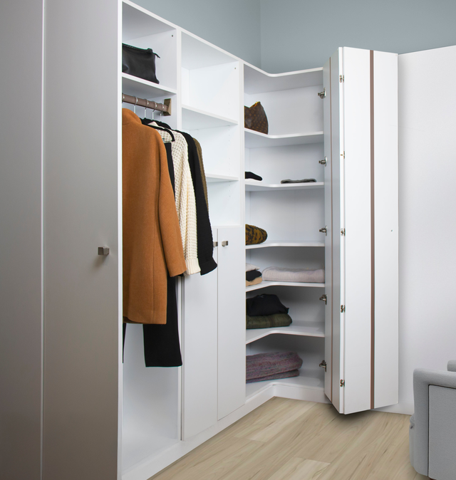 GRACIOUS HOME CLOSET DOORS CORNER UNIT