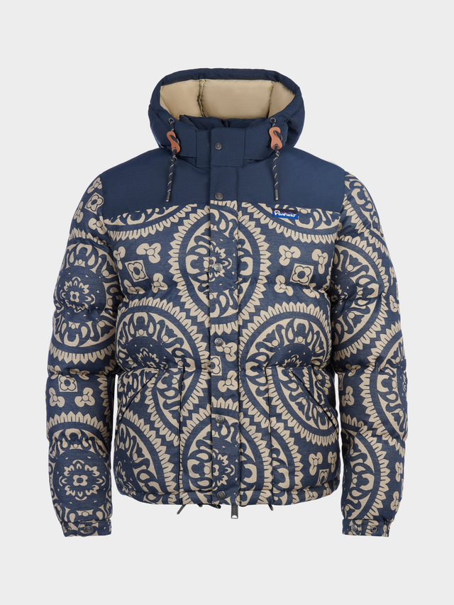 Jacquard Bowerbridge Jacket in Navy Blue