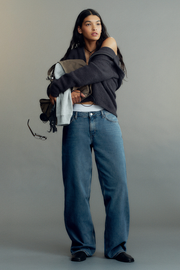 Ample Low Rise Loose Wide Leg Jeans