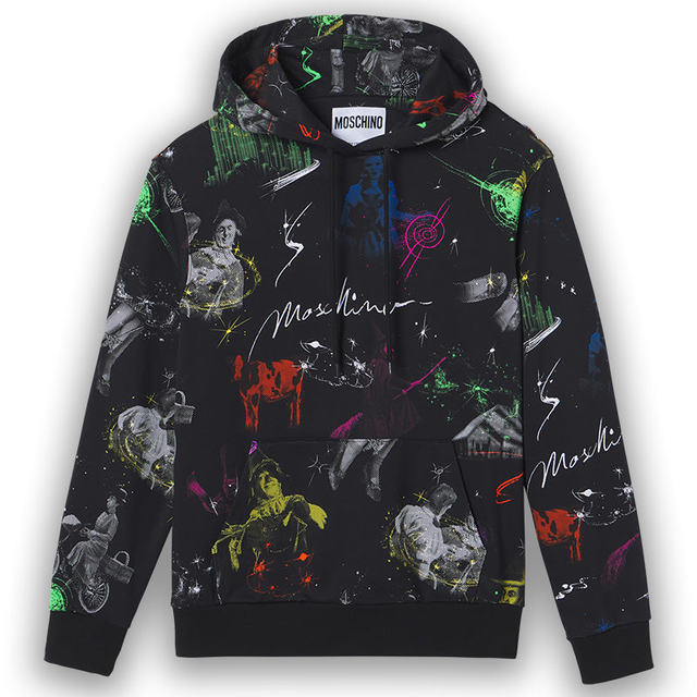 MOSCHINO PRINTED HOODIE