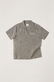 Texture Stripe Ss Shirt Natural