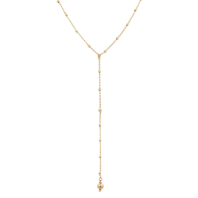 Bead Chain Y Necklace