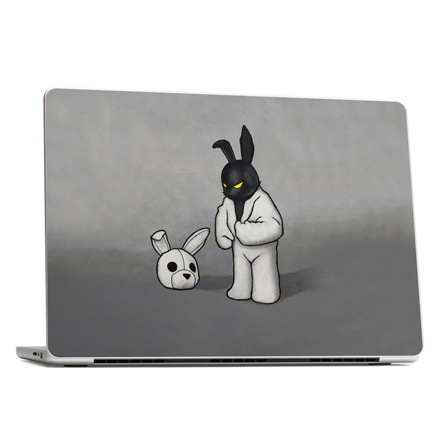 Black In White MacBook Skin