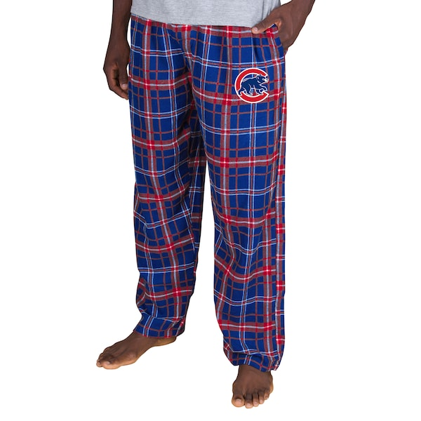 Men's Concepts Sport Royal Chicago Cubs Ultimate Plaid Flannel Pajama Pants