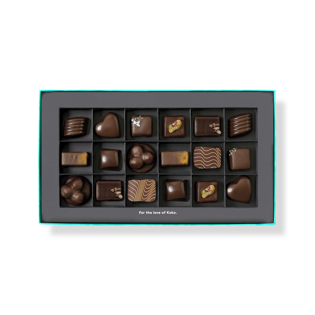 The Dark Collection Praline Gift Box | 18 Piece