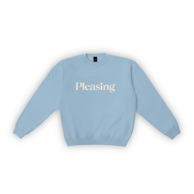The Pleasing Crewneck in Blue