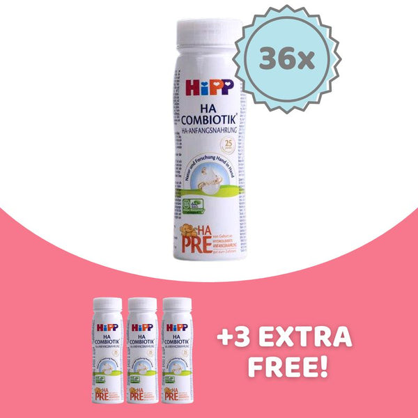 HiPP HA Stage PRE Ready to Feed Formula (200ml) - 36 Bottles