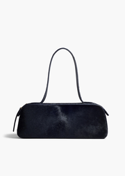 Simona Shoulder Bag in Midnight Haircalf