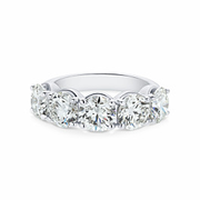 5 ct. tw. Round 5 Stones Band in 14k White Gold
