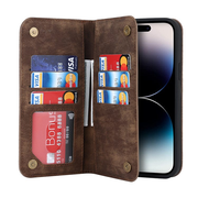 Leather Wallet Phone Case With Magnetic Charging