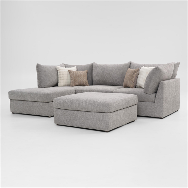 Dylan 2-Piece Sectional with Chaise and Ottoman