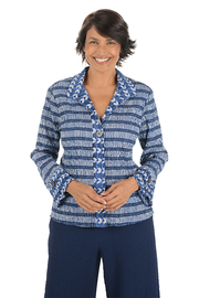 Mixed Batik Cotton-Blend Shirt