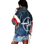 'SIMPLE THOUGHTS' DENIM JACKET