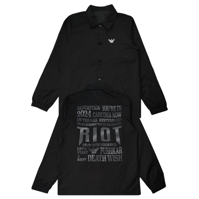 RIOT - Death Wish Reflective Coaches Jacket