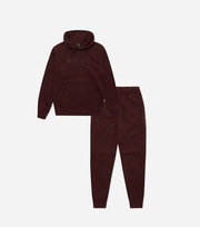 NICCE Mens Mercury Hoodie & Jogger Tracksuit Set | Molten Red