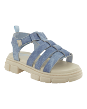 Toddler Strappy Denim Sandals - Blue