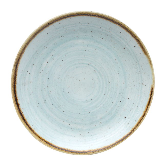 Churchill SDESEVP61 6 1/2" Round Stonecast Plate - Ceramic, Duck Egg Blue
