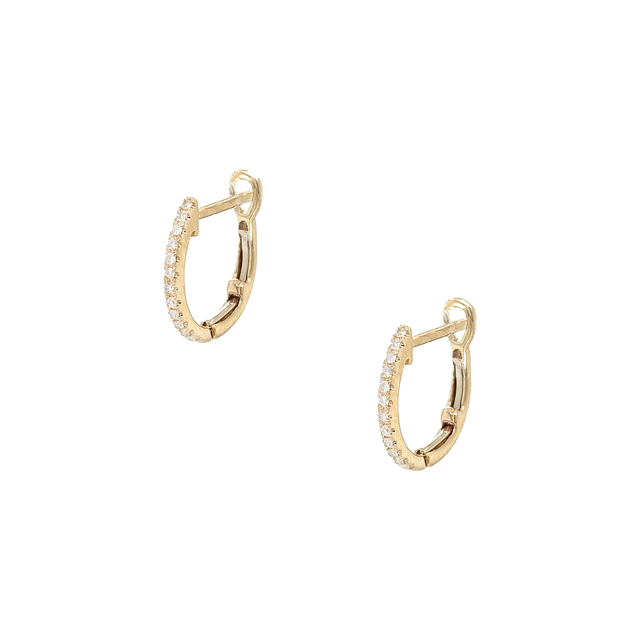 Diamond Huggie Earrings