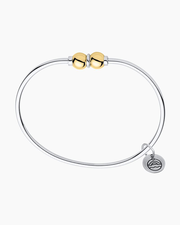 Double Bead Bracelet in Two-Tone