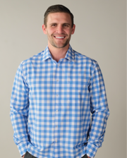 Range Shirt - Pale Blue and White Gingham