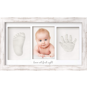 Baby Handprint & Footprint Keepsake Duo Frame