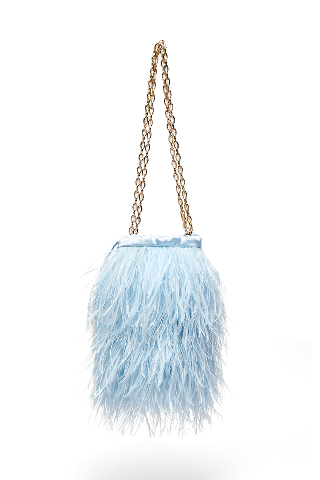 FEATHER BUCKET BAG