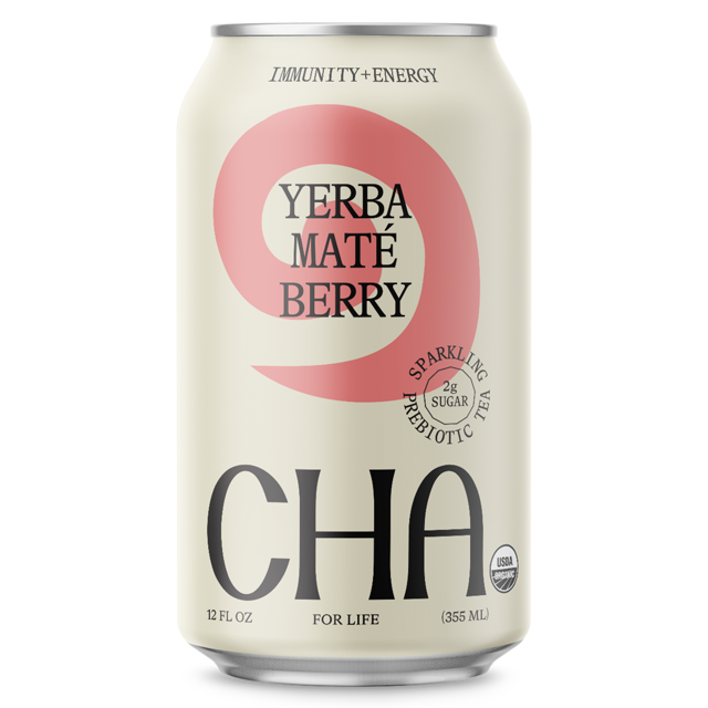 CHA Yerba Mate Berry (12oz Can - 12 Pack)