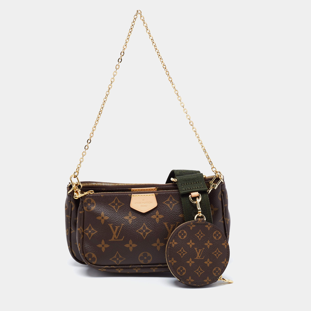 Louis Vuitton Khaki Monogram Canvas Multi Pochette Accessories Bag