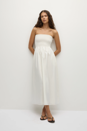 Jamie Midi Dress White