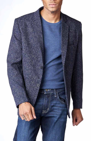 Proper Pair Navy Textured Blazer