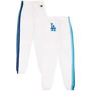 Unisex Los Angeles Dodgers Aviator Nation x MLB White Five-Stripe Tri-Blend Sweatpants