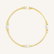 White Agate Ava Bracelet - Stone of Resilience