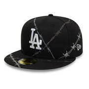 LA Dodgers MLB Wire Black 59FIFTY Fitted Cap
