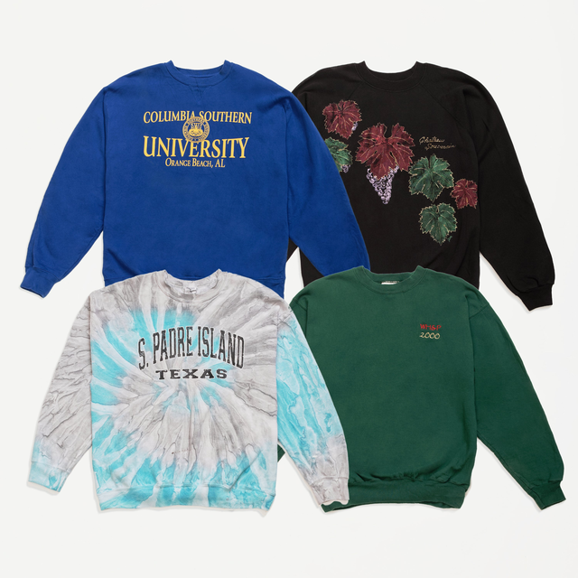 Preloved Printed Crewneck Sweatshirts | Set of 4