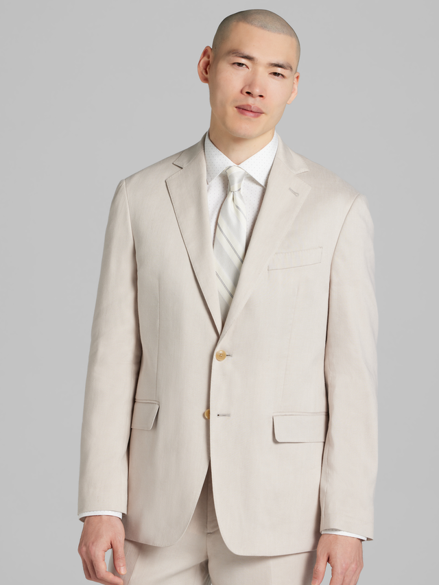 Modern Fit Performance Linen Blend Suit
