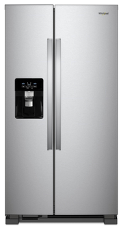 Whirlpool 21.4-cu ft Side-by-Side Refrigerator with Ice Maker, Water and Ice Dispenser (Fingerprint Resistant Stainless Steel)