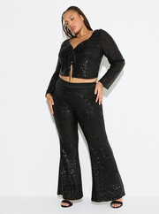 LoveSick Sequin Flare Pant