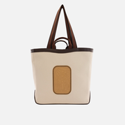 MAISON TOTE LARGE CANVAS SAND/BISQUE