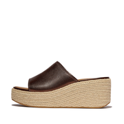 Women's Platfform Espadrille Leather Slides | FitFlop US